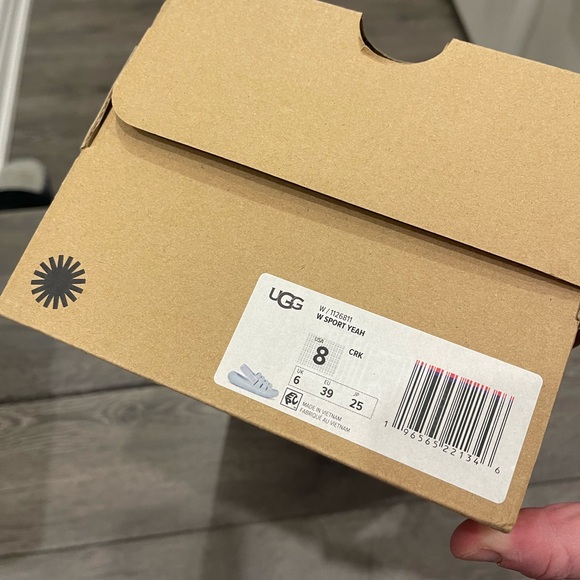 UGG Sport Yeah Slides in Light Blue - Picture 2 of 3